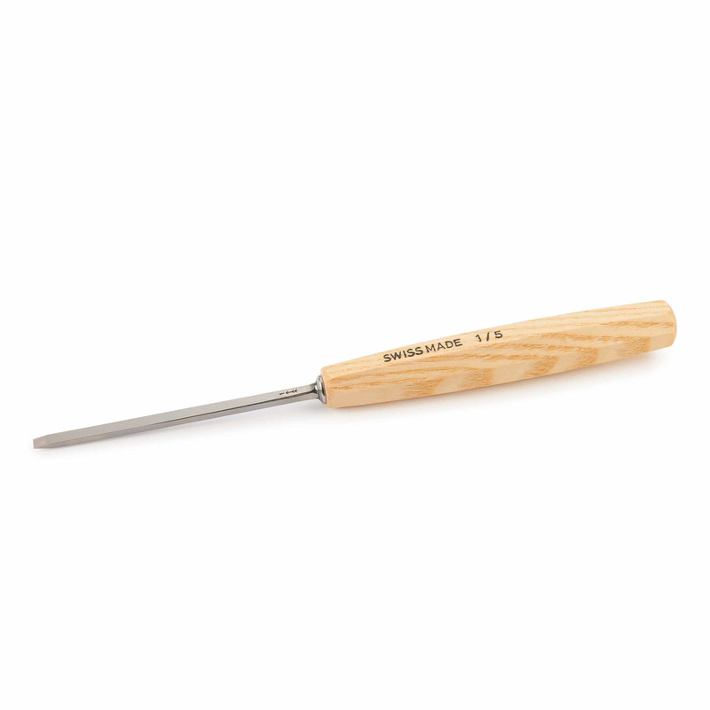 Double Bevel Straight Chisel - Types:Full Size - Sweep:Number 1 - Size:5 mm